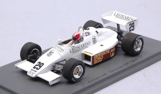 SCALE MODEL COMPATIBLE WITH ARROWS A6 MARC SURER 1983 N.29 GERMAN GP 1:43 SPARK MODEL S5792