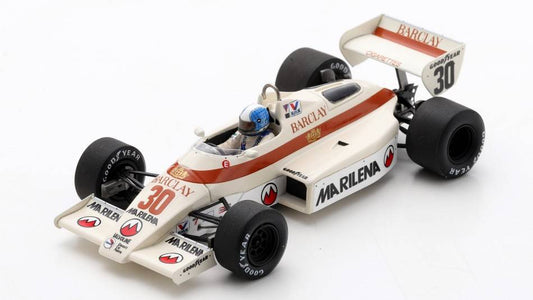 SCALE MODEL COMPATIBLE WITH ARROWS A6 N.30 MONACO GP 1983 CHICO SERRA 1:43 SPARK MODEL S5783