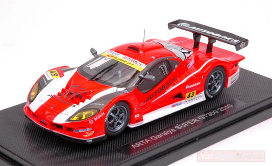 SCALE MODEL COMPATIBLE WITH ARTA GARAIYA N.43 2nd SUZUKA SUPER GT300 2010 M.NITTA-S.TAKAGI 1:43 EBBRO EB44422