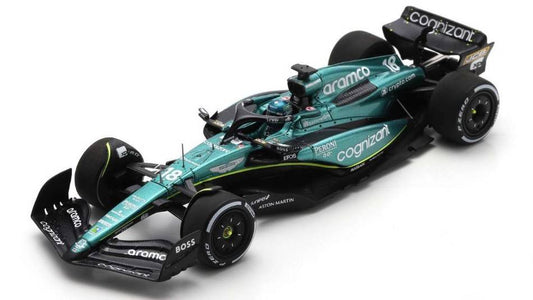 SCALE MODEL COMPATIBLE WITH ASTON MARTIN AMR23 N.18 6th BAHRAIN GP 2023 LANCE STROLL 1:43 SPARK MODEL S8576