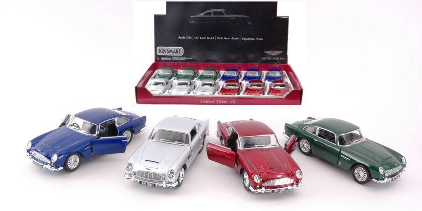 MODELLINO IN SCALA COMPATIBILE CON ASTON MARTIN DB5 COL.ASS.1:38 KINSMART KT5406D