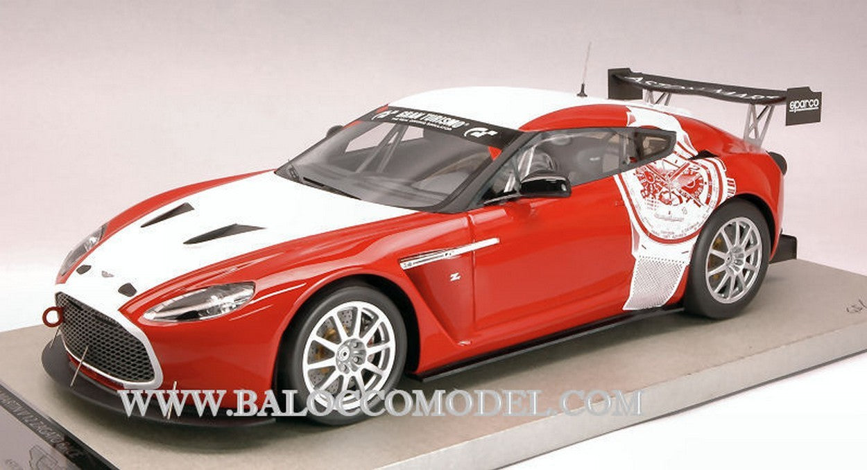 MODELLINO IN SCALA COMPATIBILE CON ASTON MARTIN V12 ZAGATO 2012 NURBURGRING TEST ED.LIM.PCS 50 1:18 TECNOMODEL TMD1801C