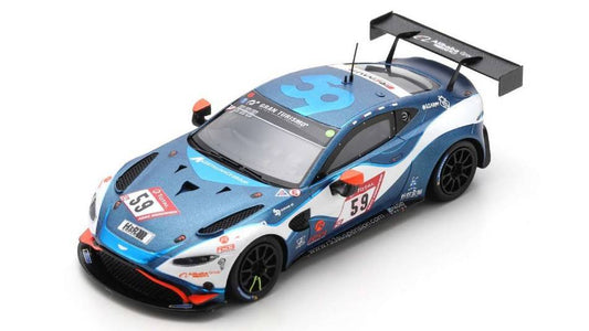 MODELLINO IN SCALA COMPATIBILE CON ASTON MARTIN VANTAGE GT4 N.59 24 H NURBURGRING 2020 WEST-TURNER-ADAM SPARK MODEL SG700