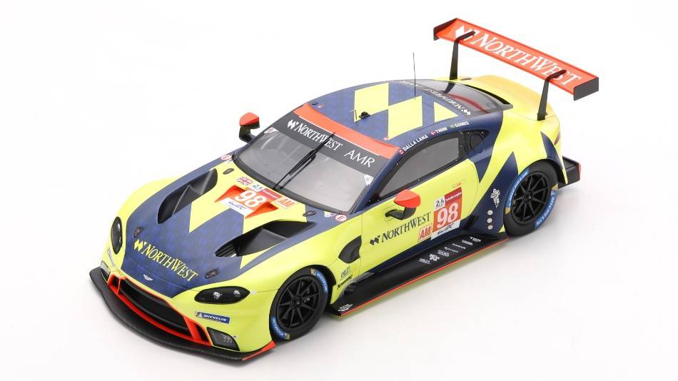 MODELLINO IN SCALA COMPATIBILE CON ASTON MARTIN VANTAGE N.98 LM 2021 DALLA LANA-THIIM-GOMES 1:18 SPARK MODEL 18S706