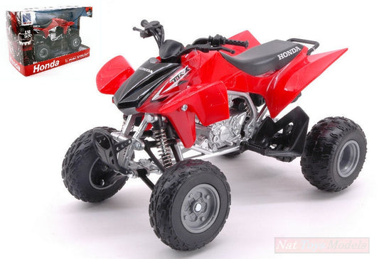 MODELLINO IN SCALA COMPATIBILE CON ATV-QUAD HONDA TRX450R RED 1:12 NEW RAY NY57503HR