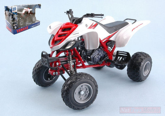 SCALE MODEL COMPATIBLE WITH ATV-QUAD YAMAHA RAPTOR 660R WHITE 1:12 NEW RAY NY57503YW