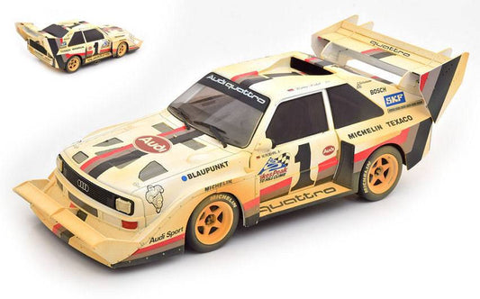 SCALE MODEL COMPATIBLE WITH AUDI QUATTRO S1 N.1 WINNER PIKES PEAK 1987 WALTER ROHRL DIRTY VERS.1:18 CMR CMR190