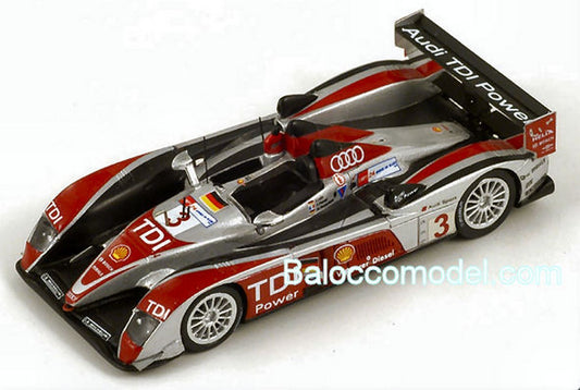 SCALE MODEL COMPATIBLE WITH AUDI R 10 N.3 4th LM 2008 1:87 SPARK MODEL S87095