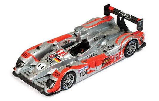 SCALE MODEL COMPATIBLE WITH AUDI R10 TDI N.14 LMP1 LE MANS 2010 BOUCHT-RODRIGUES-TUCKER 1:43 IXO MODEL LMM190