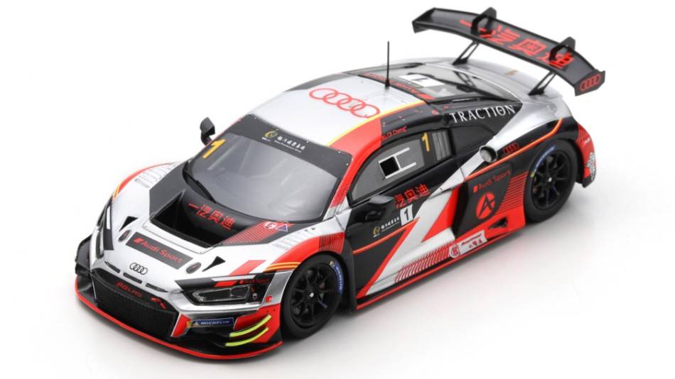 MODELE REDUIT COMPATIBLE AVEC AUDI R8 GT3 N.1 MACAU GT CUP 2022 CHENG CONG FU 1:43 SPARK MODEL SA268