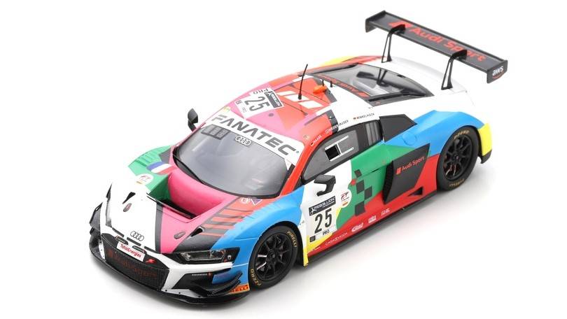 MODELLINO IN SCALA COMPATIBILE CON AUDI R8 GT3 N.25 6th 24 H SPA 2021 HAASE-NIEDERHAUSER-WINKELHOCK 1:43 SPARK MODEL SB434