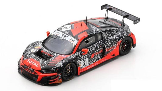 MODELLINO IN SCALA COMPATIBILE CON AUDI R8 GT3 N.31 24 H SPA 2020 VANTHOOR-MIES-VANDER LINDE 1:43 SPARK MODEL SB407