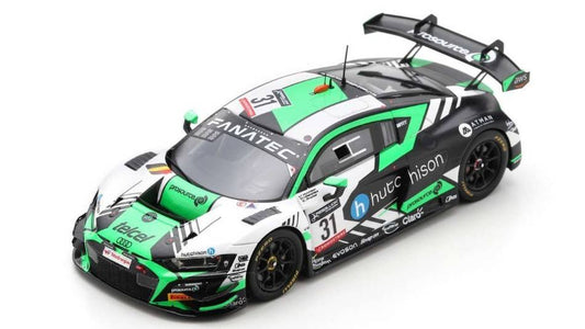 MODELLINO IN SCALA COMPATIBILE CON AUDI R8 GT3 N.31 24 H SPA 2022 MENCHACA-PROCTOR-HUTHISON 1:43 SPARK MODEL SB522