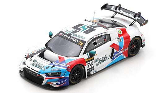 MODELLINO IN SCALA COMPATIBILE CON AUDI R8 GT3 N.74 4th 12 H BATHURST 2022 VAN DER LINDE-BERTHON-B.SCHUMACH SPARK MODEL AS062