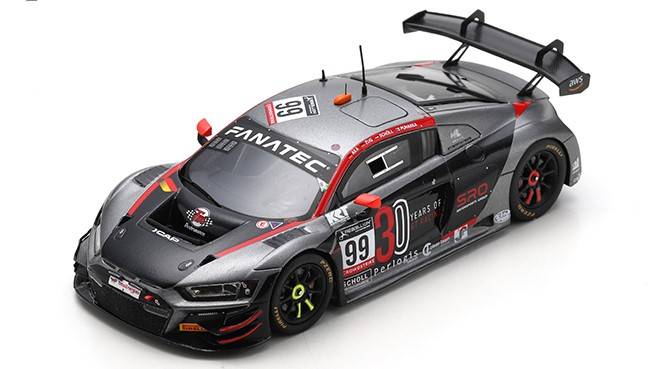 MODELLINO IN SCALA COMPATIBILE CON AUDI R8 GT3 N.99 2nd CLASS 24 H SPA 2022 ZUG-AKA-SCHOLL-PUHAKKA 1:43 SPARK MODEL SB509