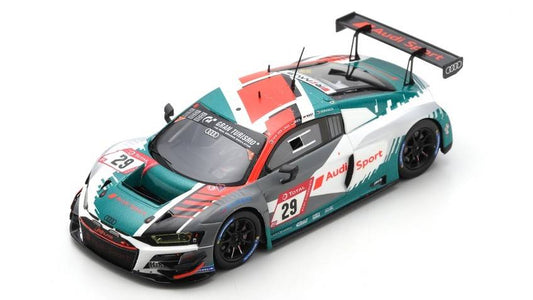 MODELLINO IN SCALA COMPATIBILE CON AUDI R8 LMS GT3 N.29 24 H NURBURGRING 2021 MIES-RAST-VAN DER LINDE 1:43 SPARK MODEL SG784