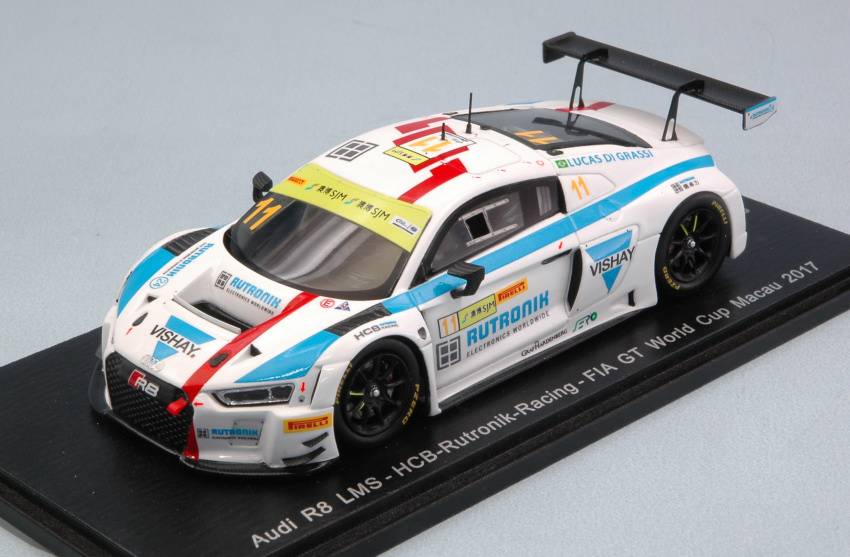 SCALE MODEL COMPATIBLE WITH AUDI R8 LMS N.11 FIA GT WORLD CUP MACAU 2017 L.DI GRASSI 1:43 SPARK MODEL SA139