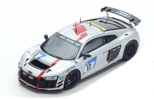 MODELLINO IN SCALA COMPATIBILE CON AUDI R8 LMS N.17 NURBURGRING 2017 LAPPALAINEN-MIES-TERTING-YOONG 1:43 SPARK MODEL SG301