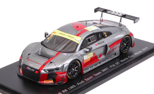 SCALE MODEL COMPATIBLE WITH AUDI R8 LMS N.2 FIA GT WORLD CUP MACAU 2017 N.MULLER 1:43 SPARK MODEL SA137