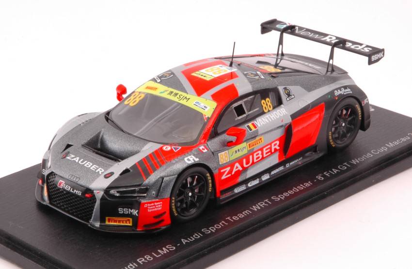 SCALE MODEL COMPATIBLE WITH AUDI R8 LMS N.88 FIA GT WORLD CUP MACAU 2018 D.VANTHOOR 1:43 SPARK MODEL SA168