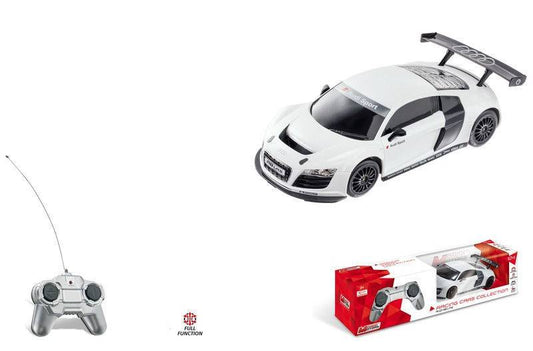 MODELLINO IN SCALA COMPATIBILE CON AUDI R8 LMS WHITE RADIOCOMANDO 1:24 MONDO MOTORS MM63177W