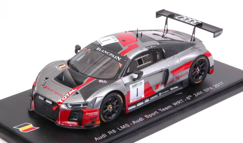 MODELLINO IN SCALA COMPATIBILE CON AUDI R8 N.1 6th 24H SPA GARCIA-MULLER-RAST 1:43 SPARK MODEL SB143