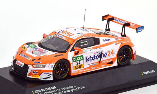 SCALE MODEL COMPATIBLE WITH AUDI R8 N.24 ADAC GT NURBURGRING 2018 MDORTMANN-M.WINKELHOCK 1:43 CMRCMRGT003