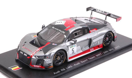 MODELLINO IN SCALA COMPATIBILE CON AUDI R8 N.5 11th 24H SPA 2017 FASSLER-LOTTERER-VANTHORR 1:43 SPARK MODEL SB147