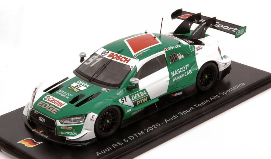 MODELE REDUIT COMPATIBLE AVEC AUDI RS 5 N.51 DTM 2020 NICO MULLER 1:43 SPARK MODEL SG654