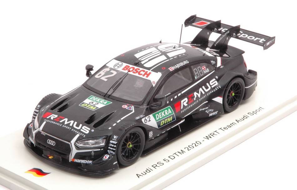 MODELE REDUIT COMPATIBLE AVEC AUDI RS 5 N.62 DTM 2020 FERDINAND HABSBURG 1:43 SPARK MODEL SG658