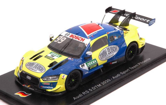 MODELLINO IN SCALA COMPATIBILE CON AUDI RS 5 N.99 DTM 2020 MIKE ROCKENFELLER 1:43 SPARK MODEL SG655