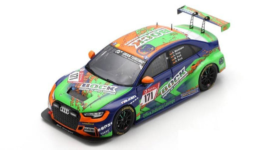 MODELLINO IN SCALA COMPATIBILE CON AUDI RS3 N.171 24 H NURBURGRING 2020 BOCK-PARTI-PRINZ-MOENTMANN 1:43 SPARK MODEL SG701