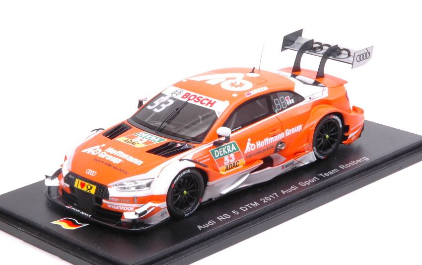 MODELLINO IN SCALA COMPATIBILE CON AUDI RS5 N.53 3rd DTM 2017 J.GREEN 1:43 SPARK MODEL SG342