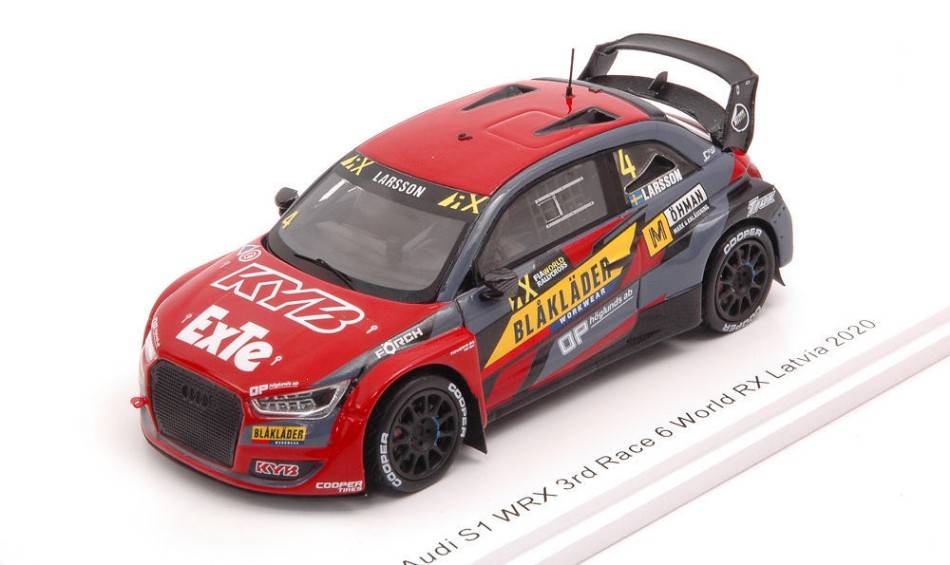 MODELE REDUIT COMPATIBLE AVEC AUDI S1 WRX N.4 3rd RACE 6 LETTONIE 2020 ROBIN LARSSON 1:43 SPARK MODEL S7883