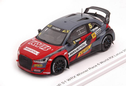 MODELLINO IN SCALA COMPATIBILE CON AUDI S1 WRX N.5 WINNER RACE 6 LATVIA 2020 MATTIAS EKSTROM 1:43 SPARK MODEL S7882