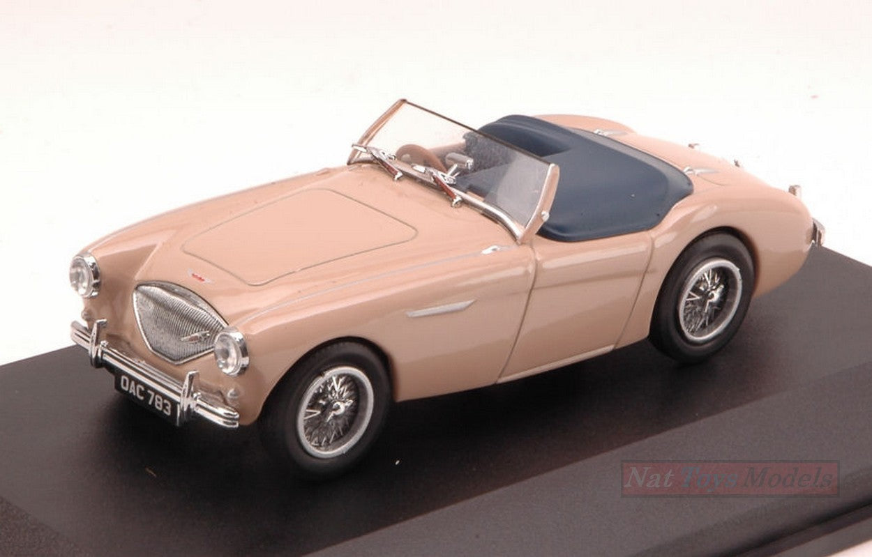 SCALE MODEL COMPATIBLE WITH AUSTIN HEALEY 100 BN1 1957 BEIGE 1:43 OXFORD OXFAH1002