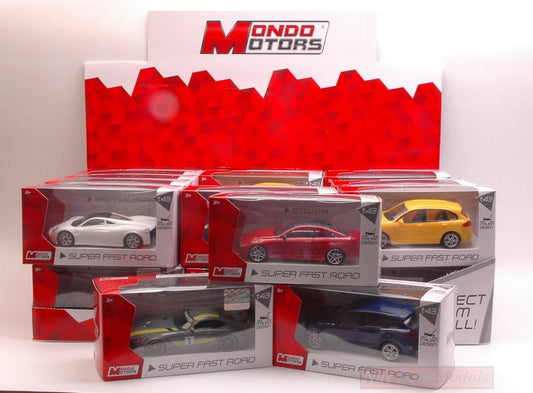 SCALE MODEL COMPATIBLE WITH PLAST.STADALI CARS 24 pieces MONDO MOTORS MM53207