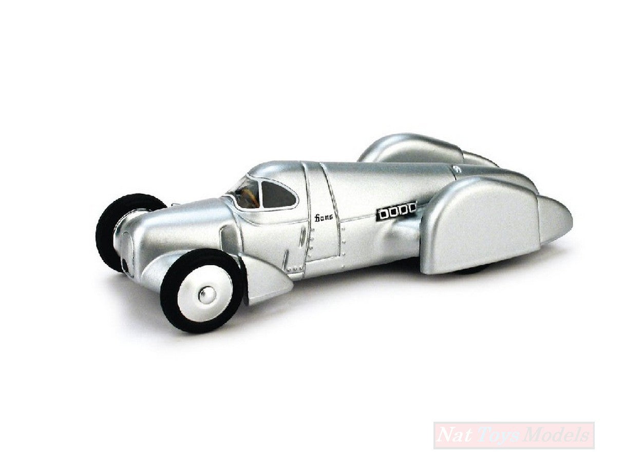 SCALE MODEL COMPATIBLE WITH AUTO UNION REKORDWAGEN 1937 (320.267 Km/h) H.STUCK AUTOST. FI-ROMA 1:43 BRUMM BM0108B