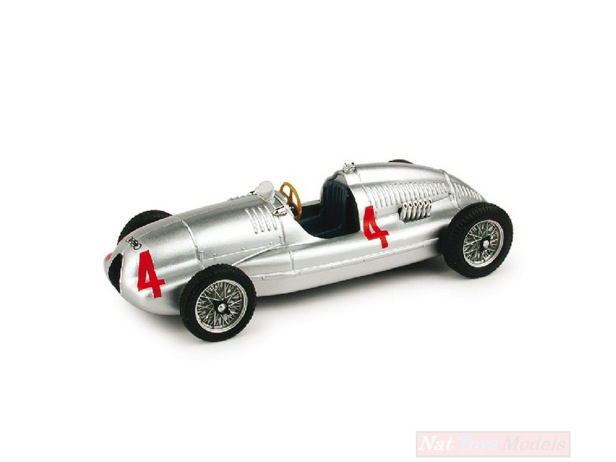 SCALE MODEL COMPATIBLE WITH AUTO UNION TYPE D WITH FAIRING 1935 N.4 REKORDWAGEN H.STUCK 1:43 BRUMM BM0109