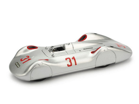 SCALE MODEL COMPATIBLE WITH AUTO UNION TYP C "STROMLINIENWAGEN" 1937 N.31 B.ROSEMEYER 1:43 BRUMM BM0353