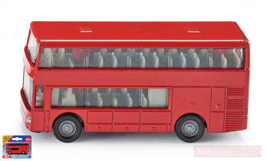 SCALE MODEL COMPATIBLE WITH DOUBLE DECK TOURISM BUS 1:87 SIKU SK1321