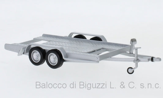 SCALE MODEL COMPATIBLE WITH AUTOTRAILER SILVER 1:43 IXO MODEL TRL004-S