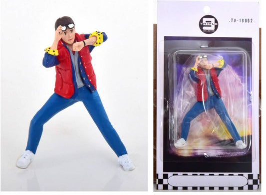 SCALE MODEL COMPATIBLE WITH BACK TO THE FUTURE MARTY MCFLY FIGURE 1:18 TRIPLE 9 T9-18002