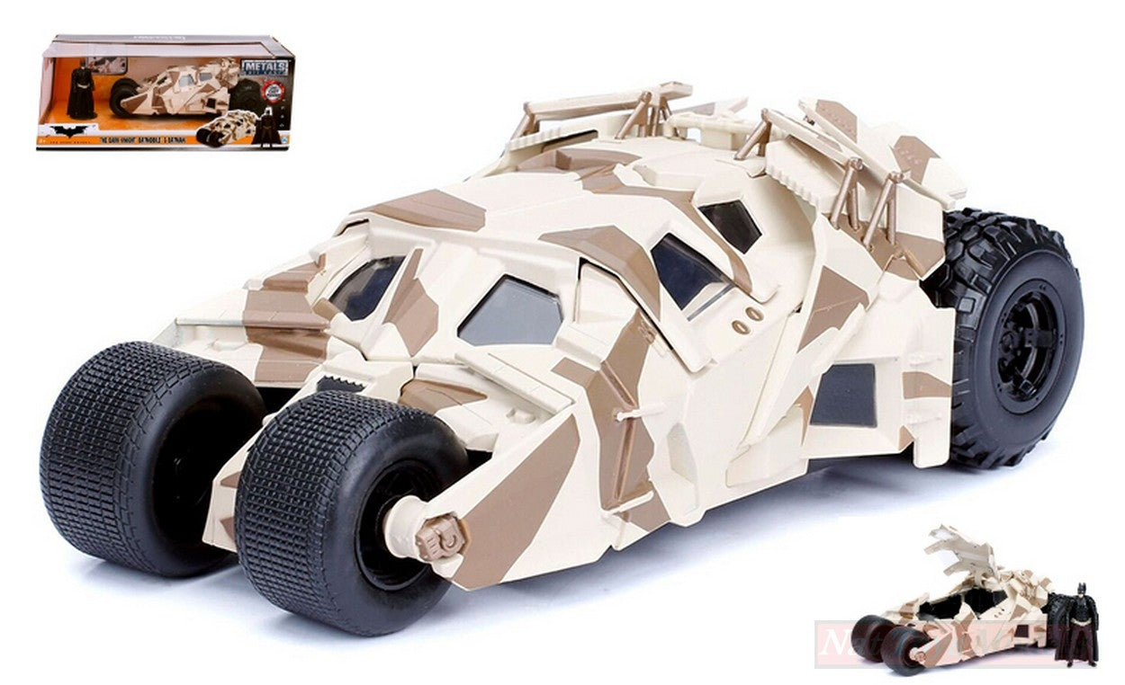 MODELLINO IN SCALA COMPATIBILE CON BATMOBILE THE DARK KNIGHT WITH BATMAN FIGURE 1:24 JADA TOYS JADA98543