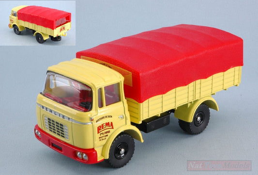 SCALE MODEL COMPATIBLE WITH BERLIET GAK BACHE MOUTARDE DE DIJION" 1:43 NOREV NVCL6911"