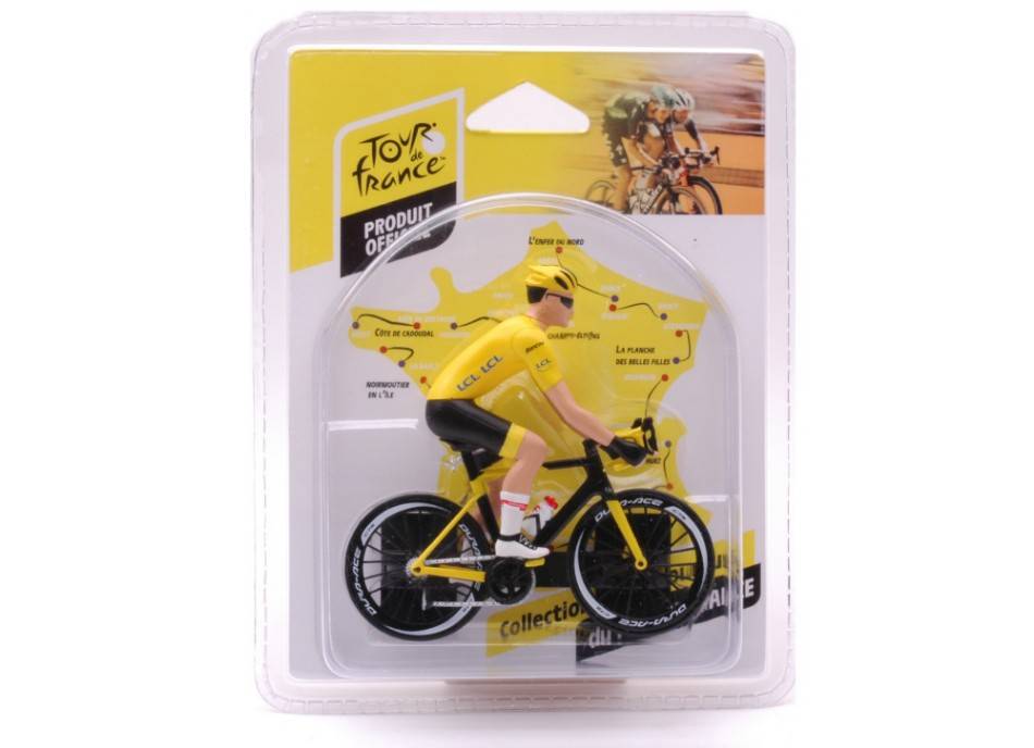 SCALE MODEL COMPATIBLE WITH BICYCLE TOUR DE FRANCE 2023 YELLOW SHIRT 1:18 SOLID SL1809905