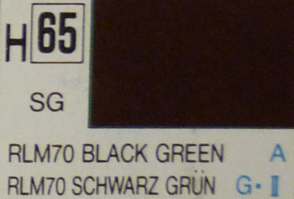 MODELING COLORS BLACK GREEN SEMI-GLOSS ml 10 Pcs.6 GUNZE GU0065