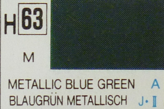 COLORI MODELLISMO BLUE GREEN METALLIC ml 10 Pz.6 GUNZE GU0063