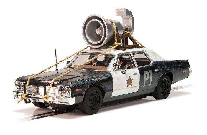 MODELLINO IN SCALA COMPATIBILE CON BLUES BROTHERS DODGE MONACO BLUESMOBILE SLOT 1:32 SCALEXTRIC C4322