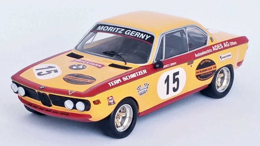 MODELLINO IN SCALA COMPATIBILE CON BMW 2800CS 6th 4H MONZA 1973 KNECHT/GERNY 1:43 TROFEU TFRRIT10